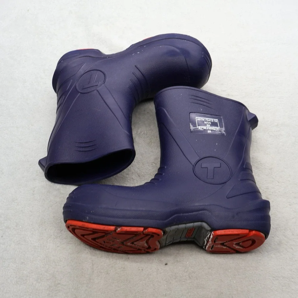 Tingley Flite Unisex M7 W9 Rain Boots Blue Waterproof Utility Slip Resistant